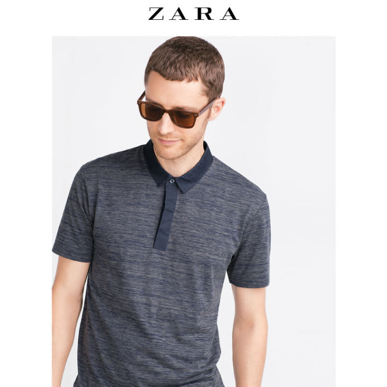 ZARA 男装 短袖 POLO 衫  00458300400