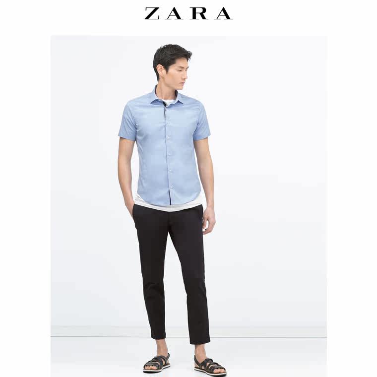 ZARA 男装 弹性衬衫。 04206471400