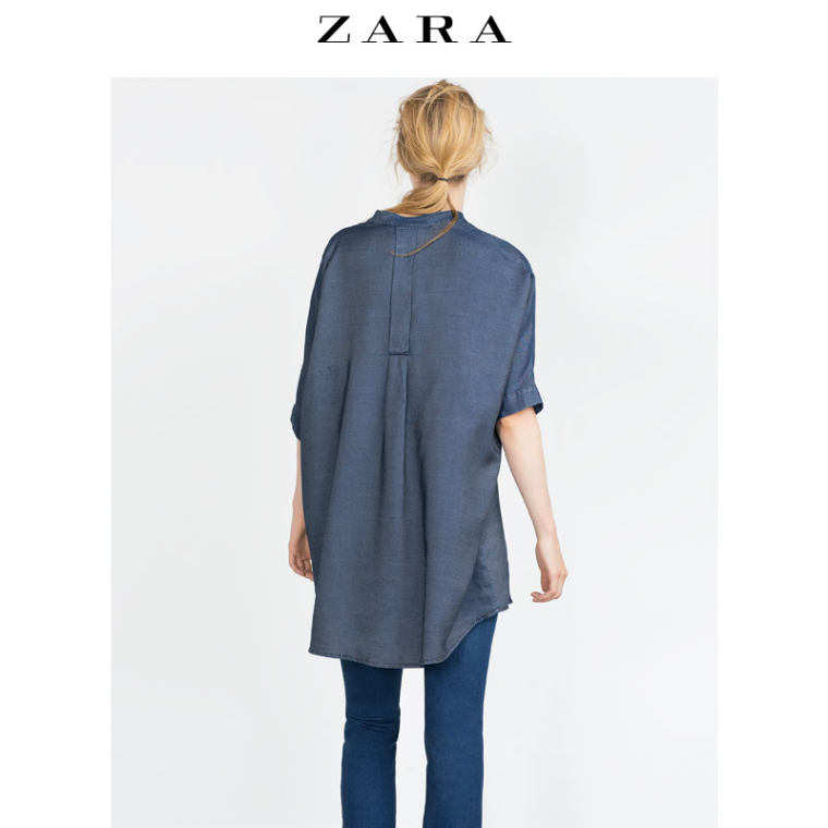 ZARA 女装 加大码长衬衫 00387155405