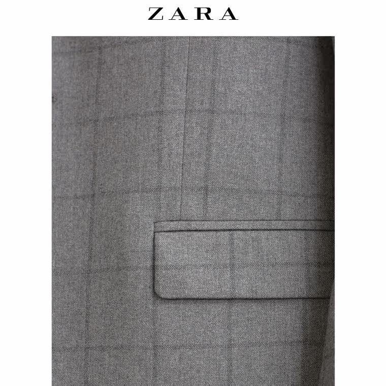 ZARA 男装 格子西装上衣 05730558802