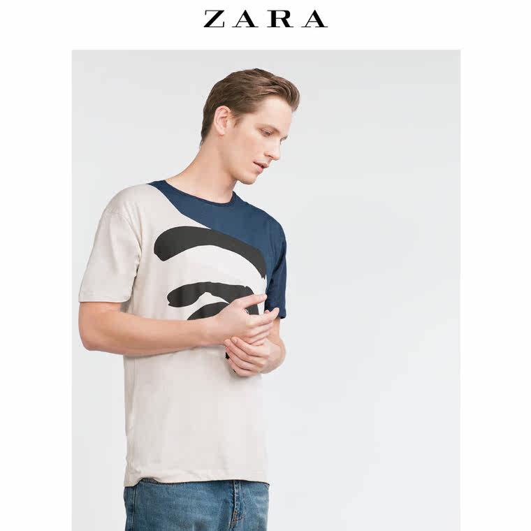 ZARA 男装 印花 T 恤 01165307400