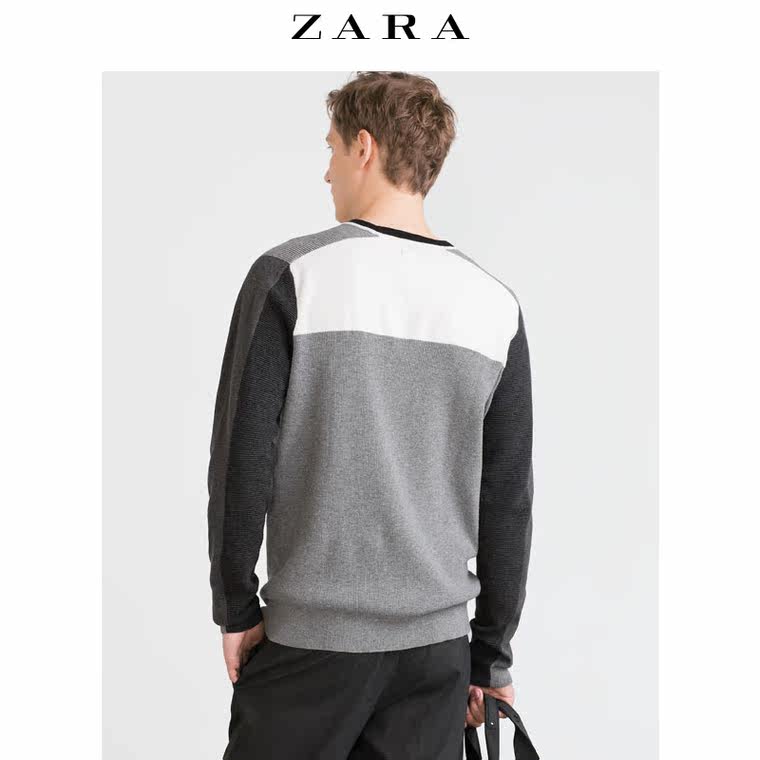 ZARA 男装 纹理针织衫 00458306802