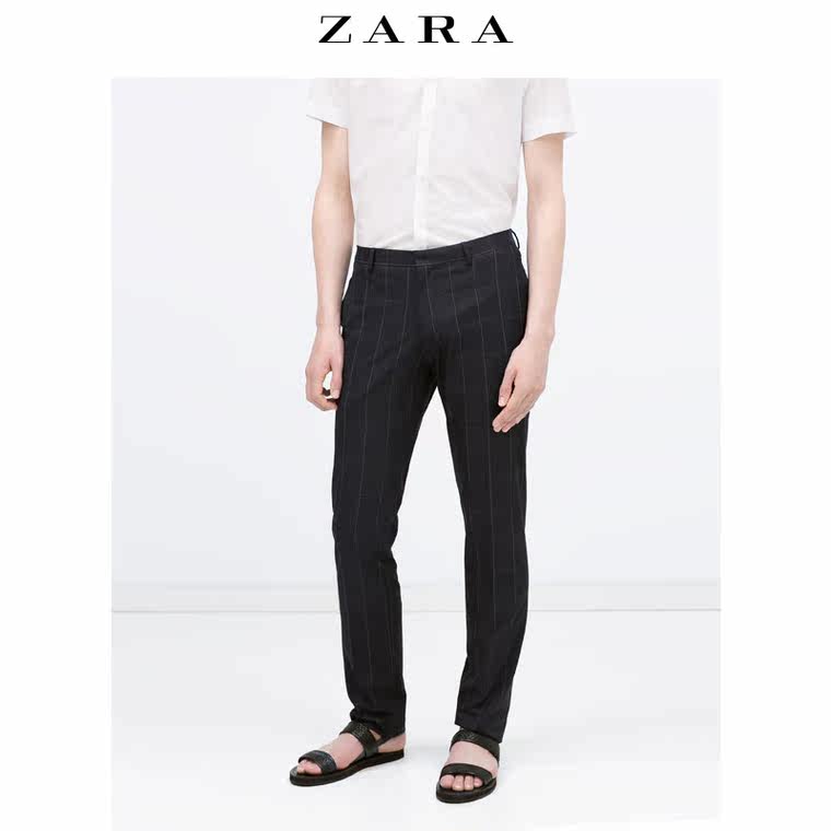 ZARA 男装 格纹长裤 01564431401