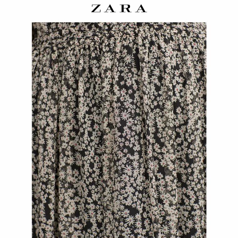 ZARA TRF 女装 印花长连衣裙 07521234070