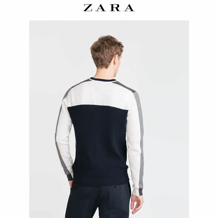 ZARA 男装 纹理针织衫 00458306401