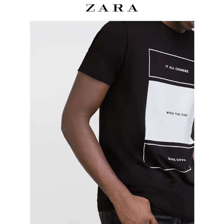 ZARA 男装 印花 T 恤 04873303800