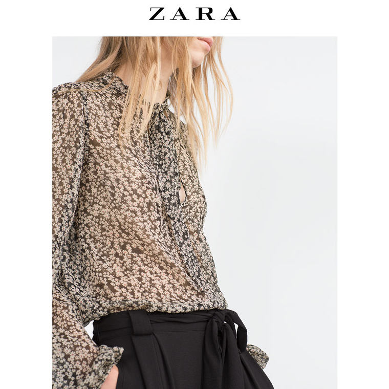 ZARA TRF 女装 花卉印花上衣 07521204070