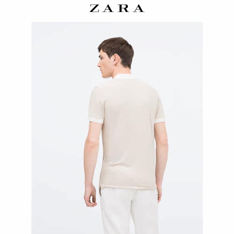 ZARA 男装 领部细节 POLO 衫 04231407710