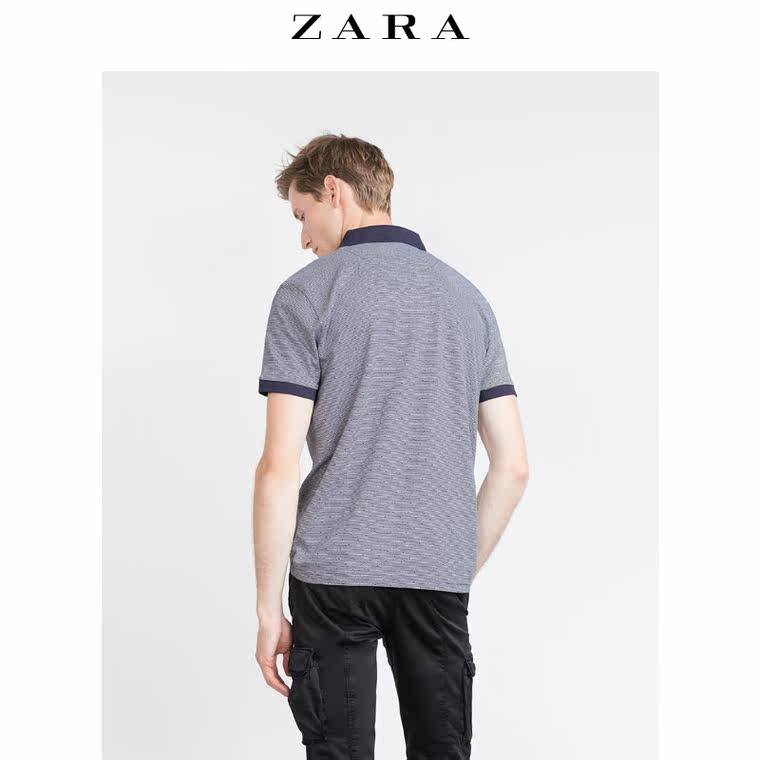 ZARA 男装 提花 POLO 衫 09240304401