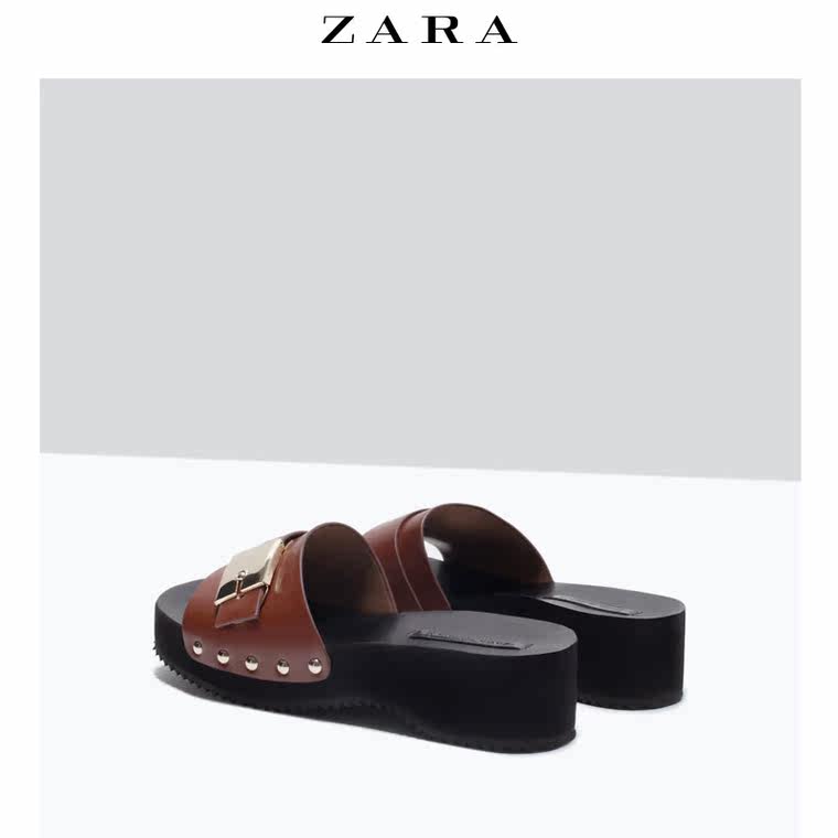 ZARA TRF 女鞋 金属装饰凉鞋 17502001105