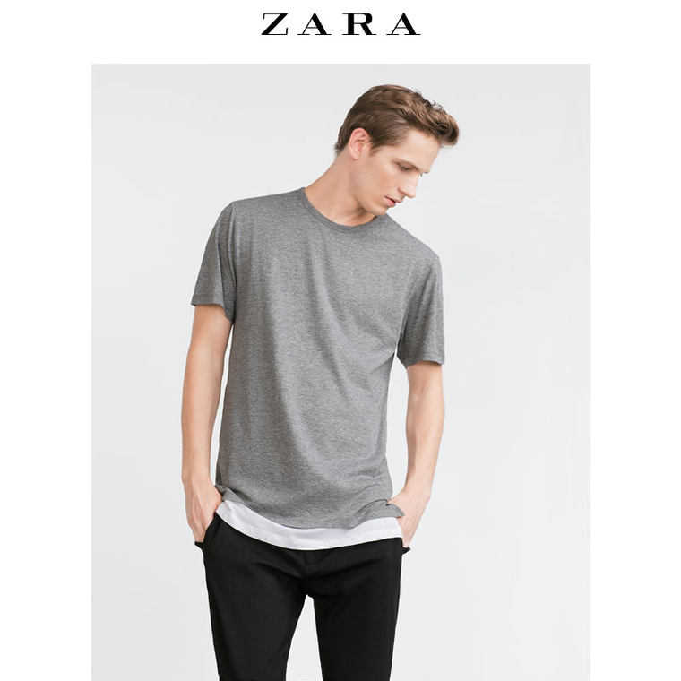 ZARA 男装 长款 T 恤 01887300803