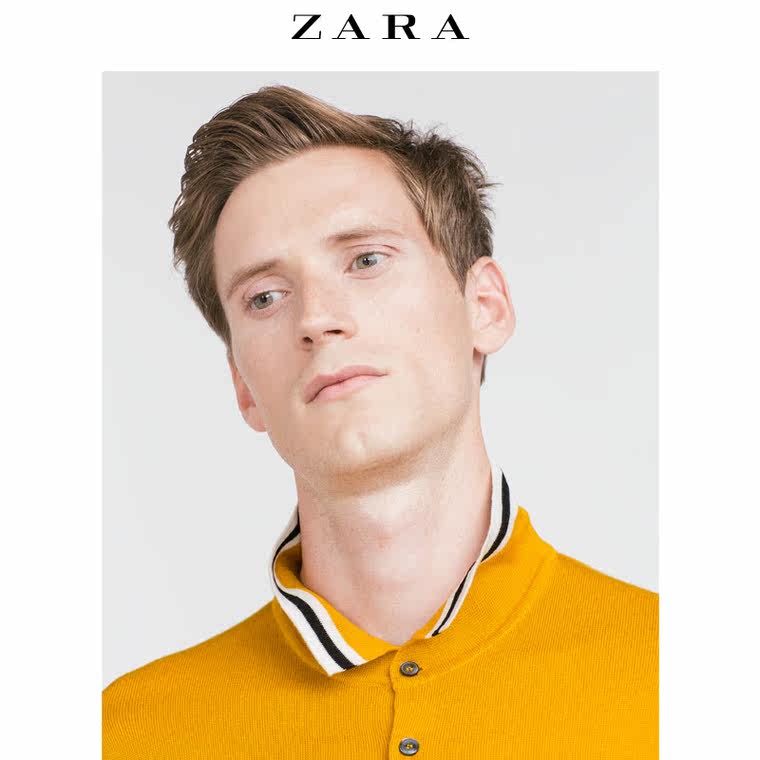 ZARA 男装 滚边马球衫 03991305300