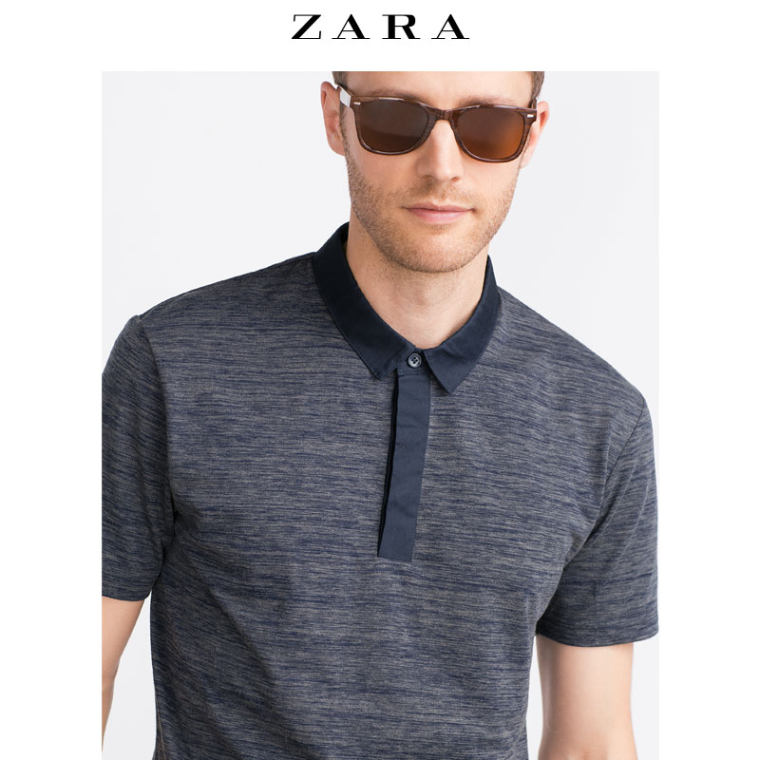 ZARA 男装 短袖 POLO 衫  00458300400