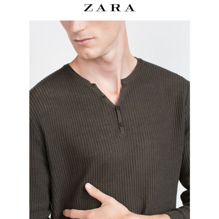 ZARA 男装 纹理针织衫 00693322505