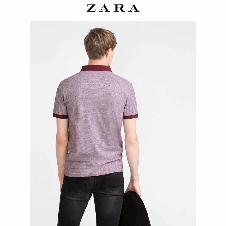 ZARA 男装 提花 POLO 衫 09240304681