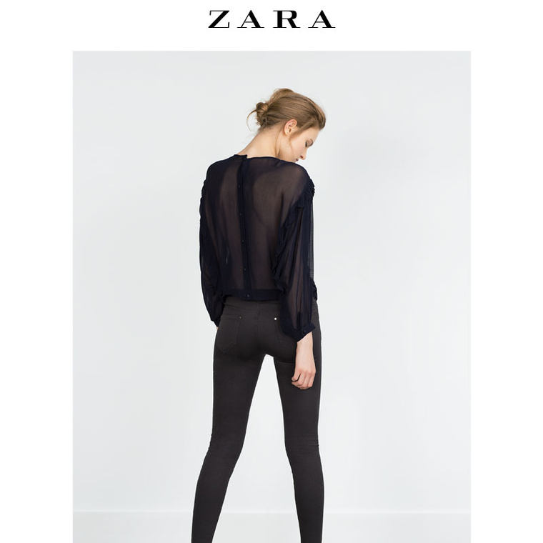 ZARA 女装 高弹力骑士牛仔裤 05899162922