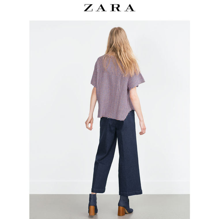 ZARA TRF 女装 纹理布料运动衫 05584278020