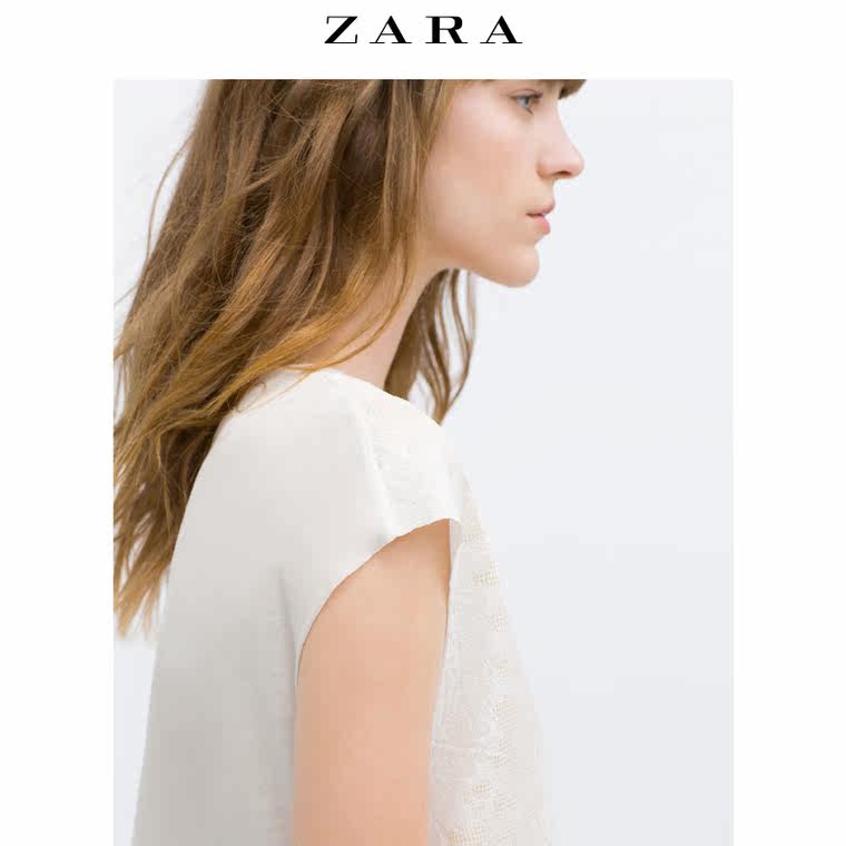 ZARA 女装 十字绣上衣 05580260251