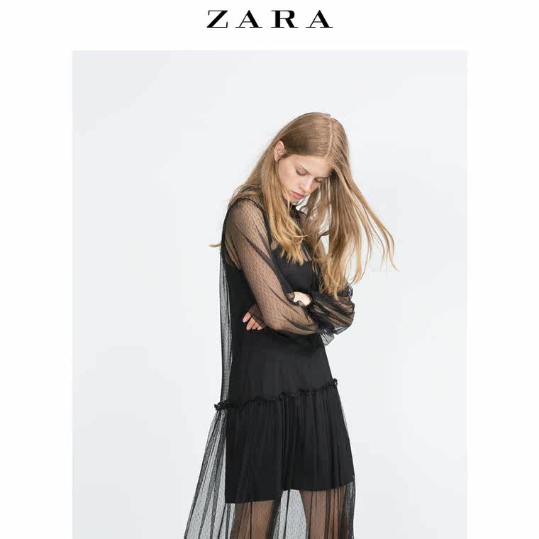 ZARA TRF 女装 包花袖连衣裙 07521231800