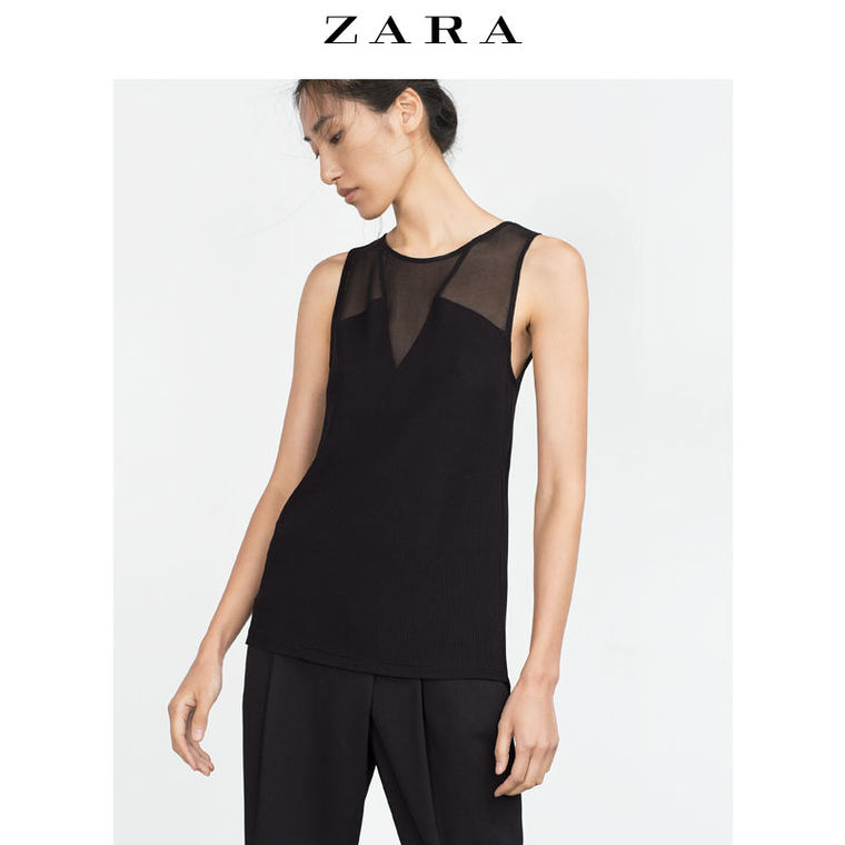 ZARA 女装 透明上衣 05039221800