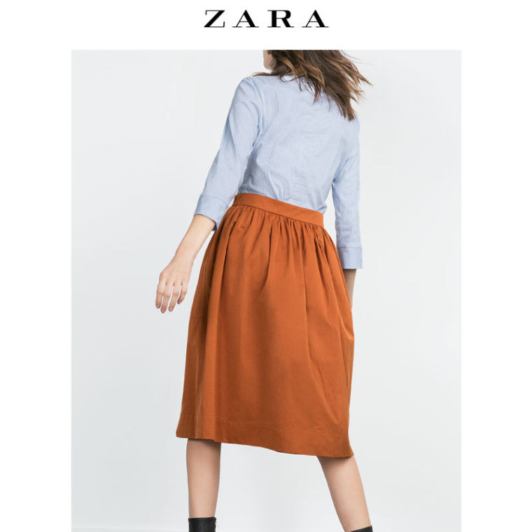 ZARA 女装 中长裙 04886252642