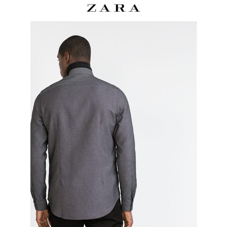 ZARA 男装 纹理碎花衬衫 03894302800