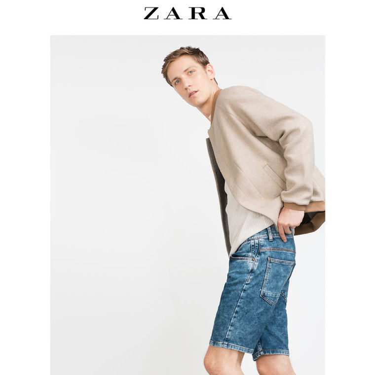 ZARA 男装 牛仔短裤 05862314407