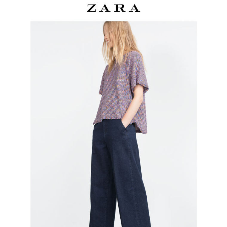 ZARA TRF 女装 纹理布料运动衫 05584278020