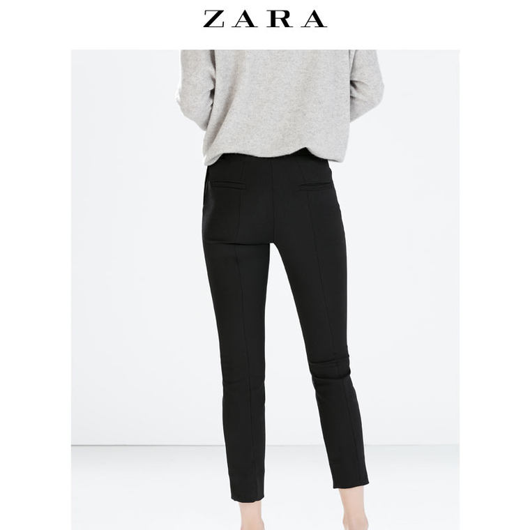 ZARA 女装 侧拉链饰长裤 07149053800