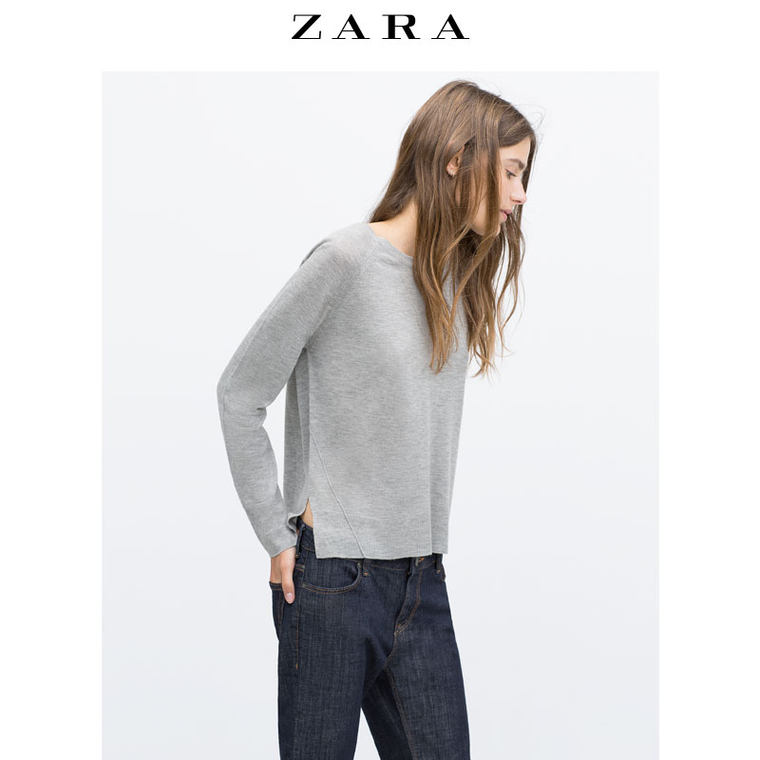 ZARA 女装 侧开叉针织衫 01509103803