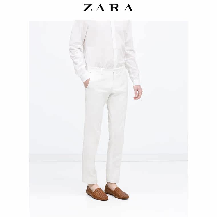 春夏折扣 ZARA 男装 棉质长裤 05418403250