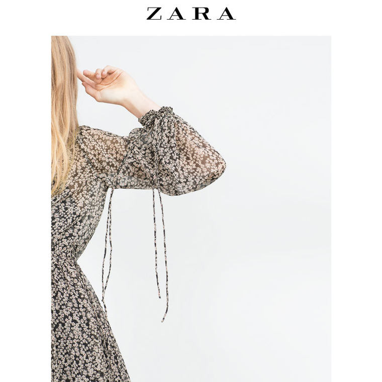 ZARA TRF 女装 印花长连衣裙 07521234070