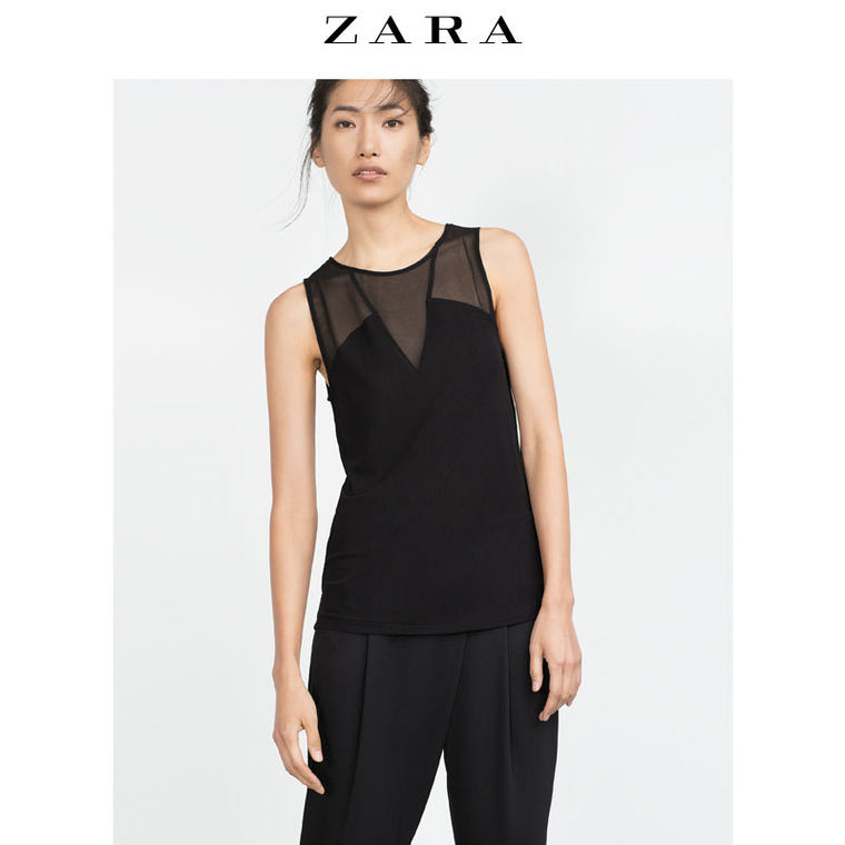 ZARA 女装 透明上衣 05039221800