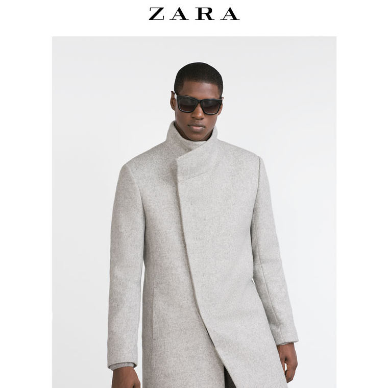 ZARA 男装 烟冲领大衣 05749603811