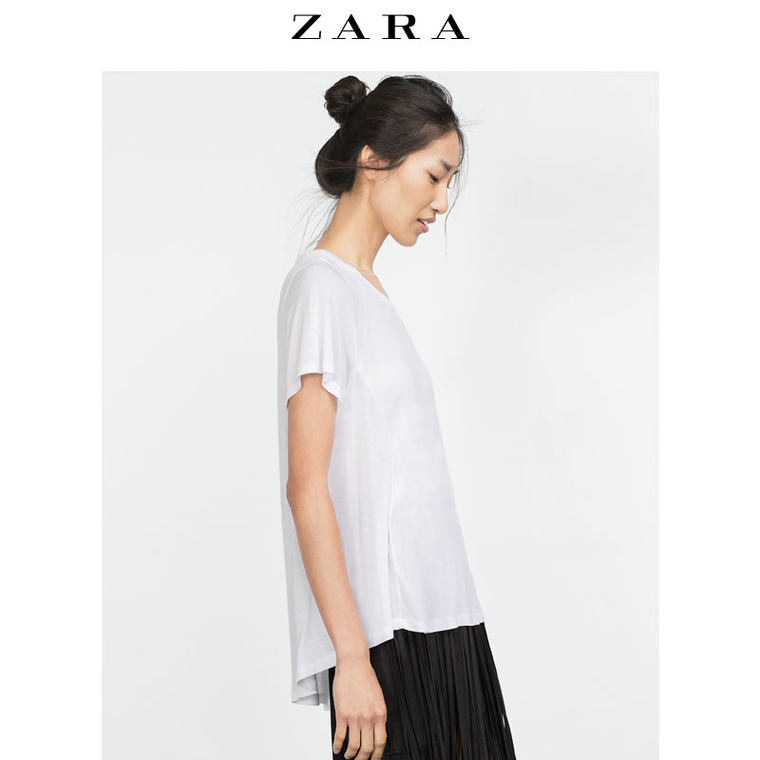 ZARA 女装 基本款街头 T 恤 01198221251