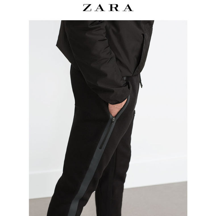 ZARA 男装 科技布料慢跑裤 06096304800