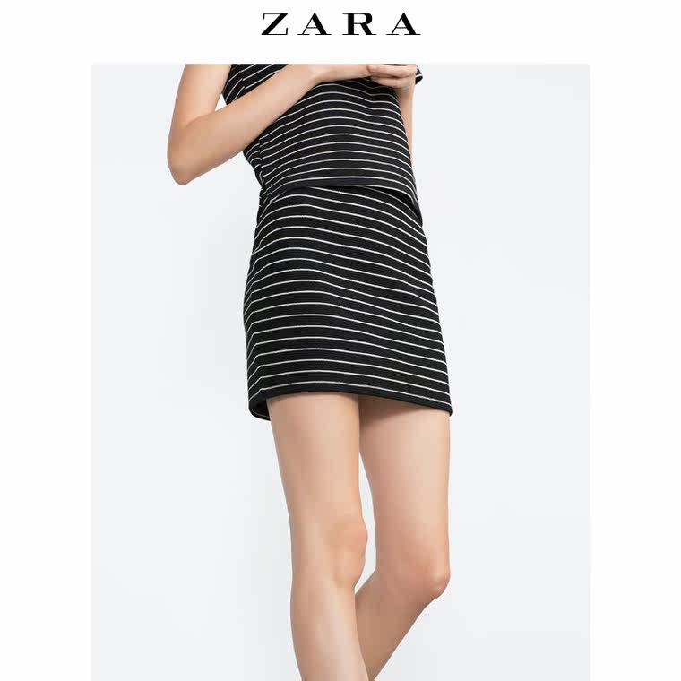 ZARA TRF 女装 提花迷你裙 05039286064