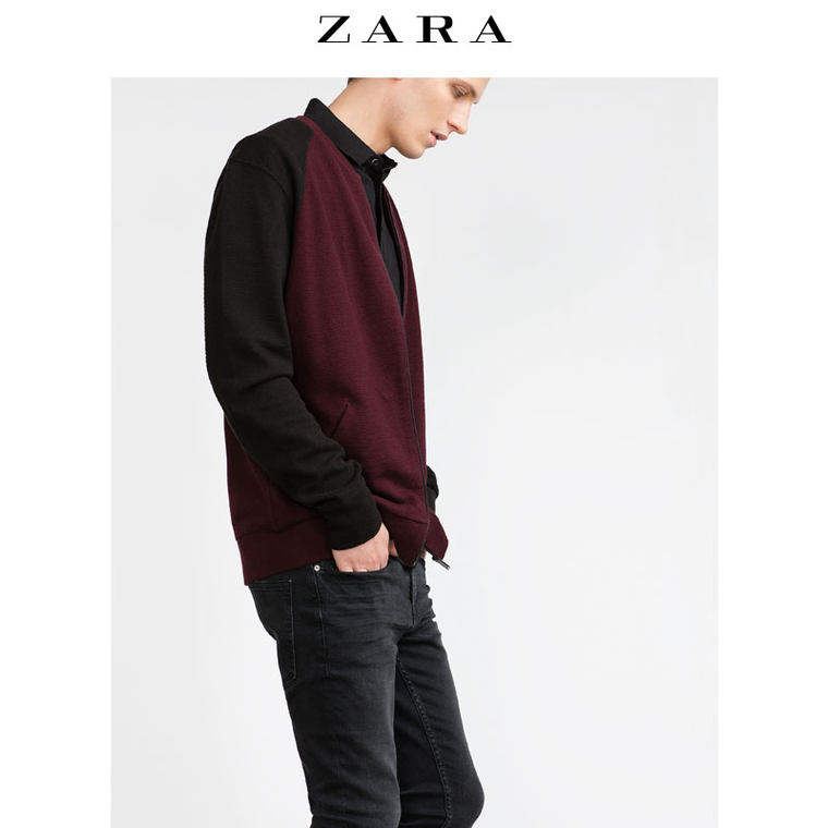 ZARA 男装 珠地布飞行员夹克 01701314681