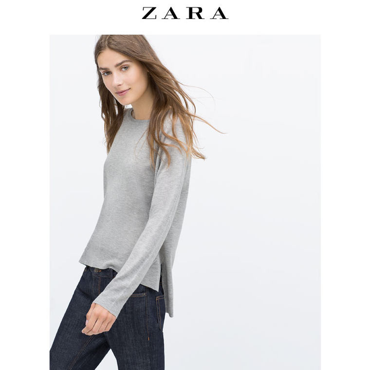 ZARA 女装 侧开叉针织衫 01509103803