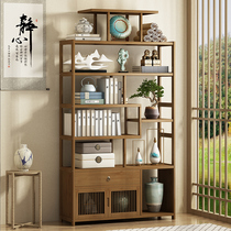 Bogu Frame Solid Wood Pendulum cabinet New Chinese multi-treasure cabinet Tea shelve Living room Bookshelf Tea display cabinet Bogu