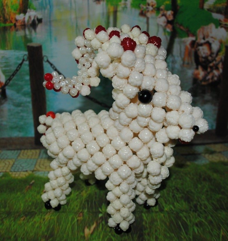 热卖手工diy串珠羊 山羊 材料包 散珠 喜羊羊 生肖羊动物发财羊