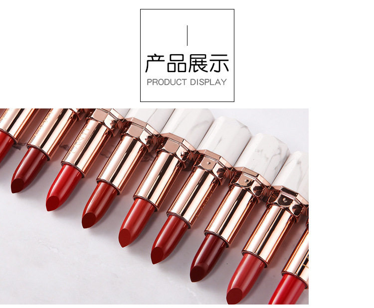 snow flower 口红 lanyi 系列 抖音同款 大理石持久滋润保湿唇膏