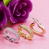 S925 sterling silver pendant clip ring eight-character Pearl necklace Crystal connection buckle Silver Buckle