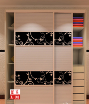 Custom louver plastic steel wood plastic closet push-pull 100 pages sliding door Sliding door Sliding door Wardrobe door New glass