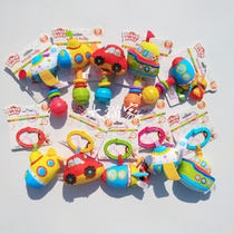 2 newborn baby rattle stick educational toy fabric exercise hearing pull shock car plane tasteless