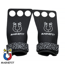 Power assisted with fitness glove leading body up to grip with male calf leather non-slip single bar female hard pull care woman with hole magnesium