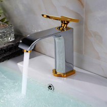 Exit Germany Golden full copper hot and cold face basin tap washbasin washbasin Basin Single Hole surface basin Tap