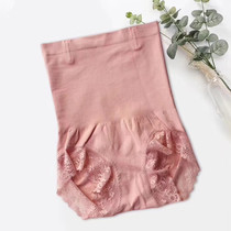 Lizhiyuan 602 seamless integrated one piece of Abdominal Lift hip waist sexy lace high waist anti-curling womens underwear
