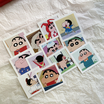 Wanton forest homemade cute crayon Shin card cartoon small poster postcard ins wall decoration wall sticker