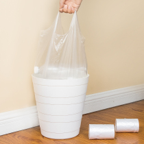Garbage bag Household thickened portable shut-up plastic bag Kitchen cleaning vest-type point-off storage bag Medium size